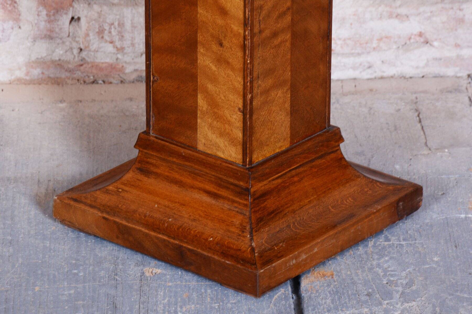 Art Deco Pedestal in Spruce and Oak, 1920s