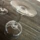 6 sorbet cups on foot - Engraved Crystal Rice Grains H 11.5 cm