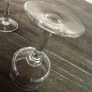 6 sorbet cups on foot - Engraved Crystal Rice Grains H 11.5 cm