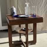 Small glass dish with vintage diamond points, a sparkle.