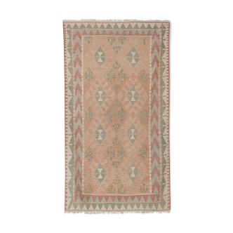 Classic Handwoven Turkish Konya Kilim Production Rug 4'6" X 7'7"