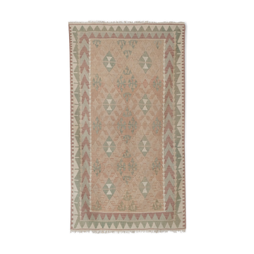 Classic Handwoven Turkish Konya Kilim Production Rug 4'6" X 7'7"