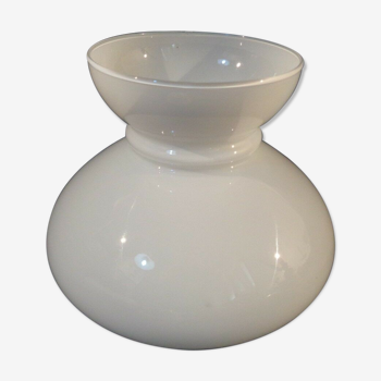 Coupole vasque pour lustre ancien petit modele en opaline