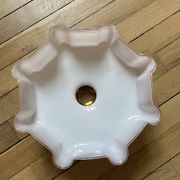Vintage lampshade in pink opaline glass from Czechoslovakia 250912
