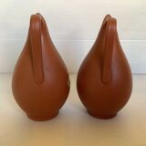 Pair of terra cotta vases Sawa foreign