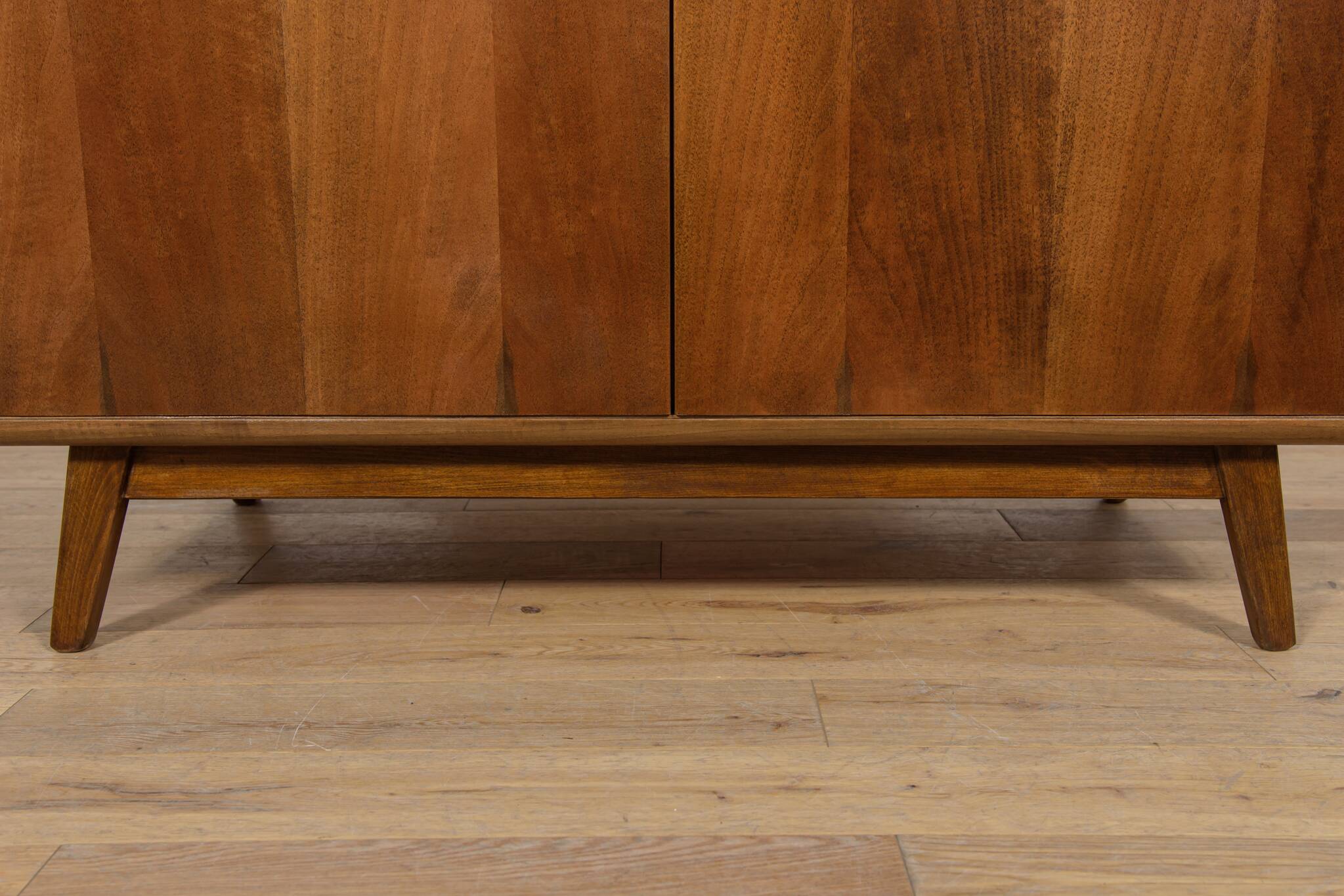 Ash & Walnut Wardrobe by Bohumil Landsman for Jitona, Czechoslovak, 1960s