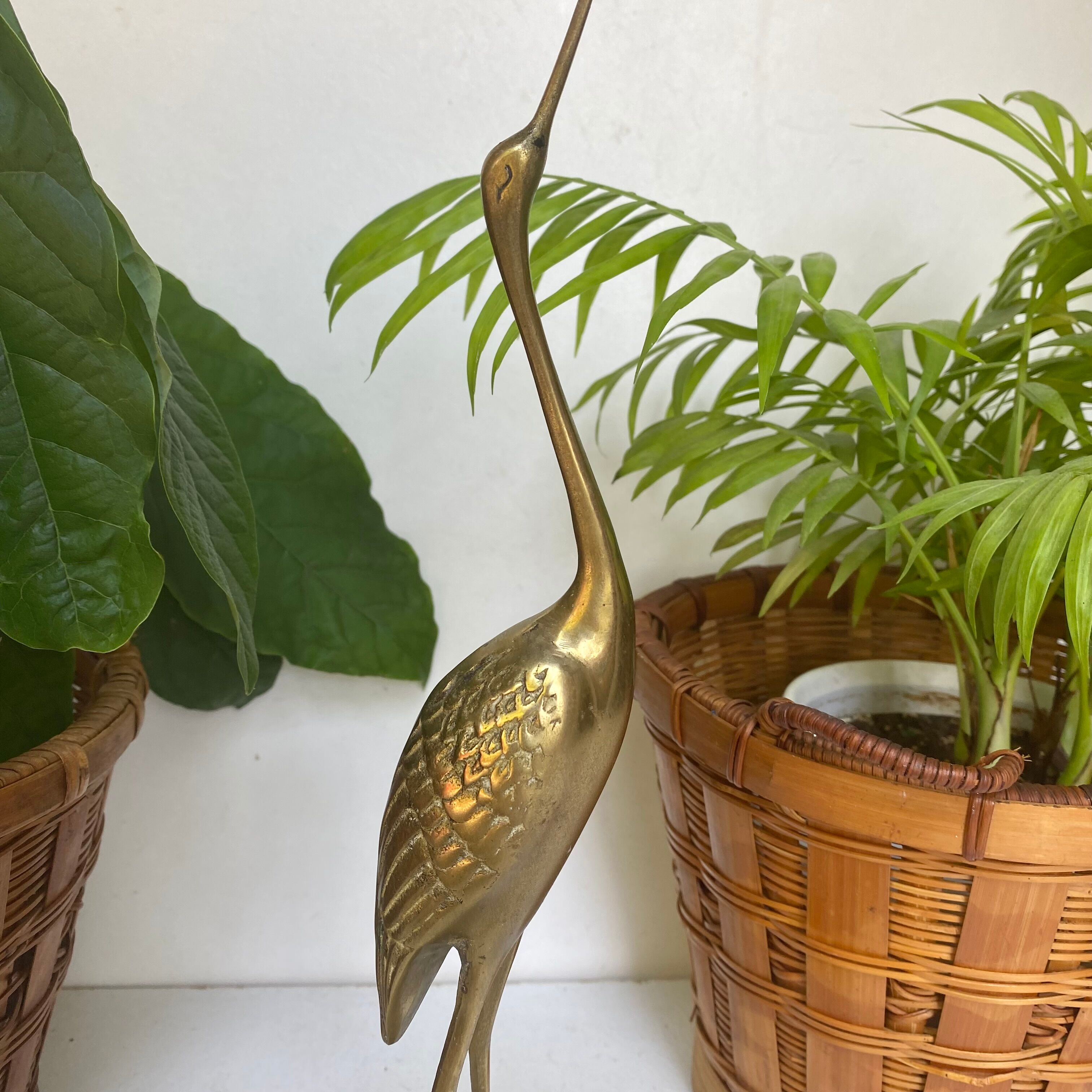 Oiseau en laiton vintage