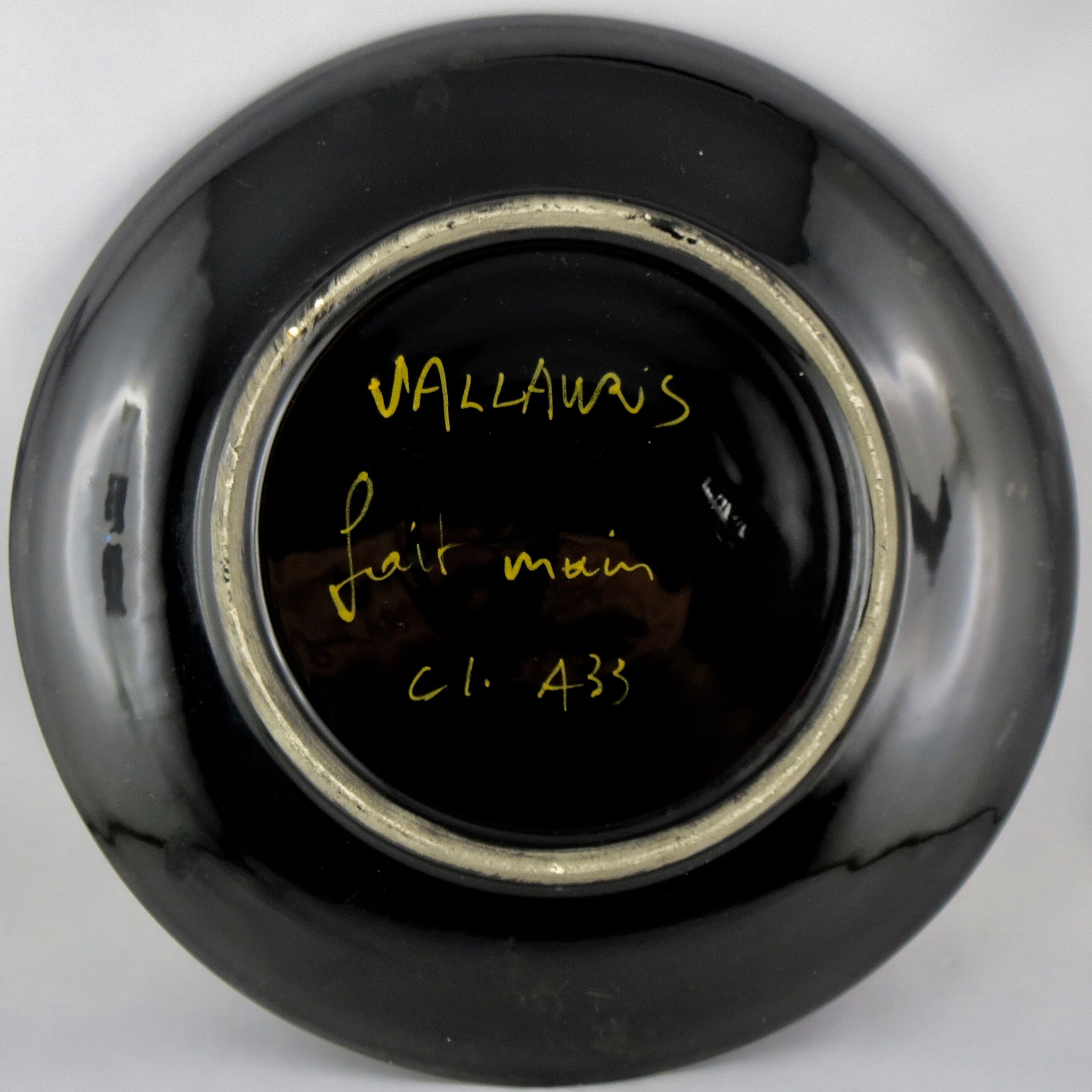 Ceramics plate cerenne "bateau" Vallauris 50/60 crociani/capron/chabaneix.