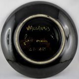 Ceramics plate cerenne "bateau" Vallauris 50/60 crociani/capron/chabaneix.