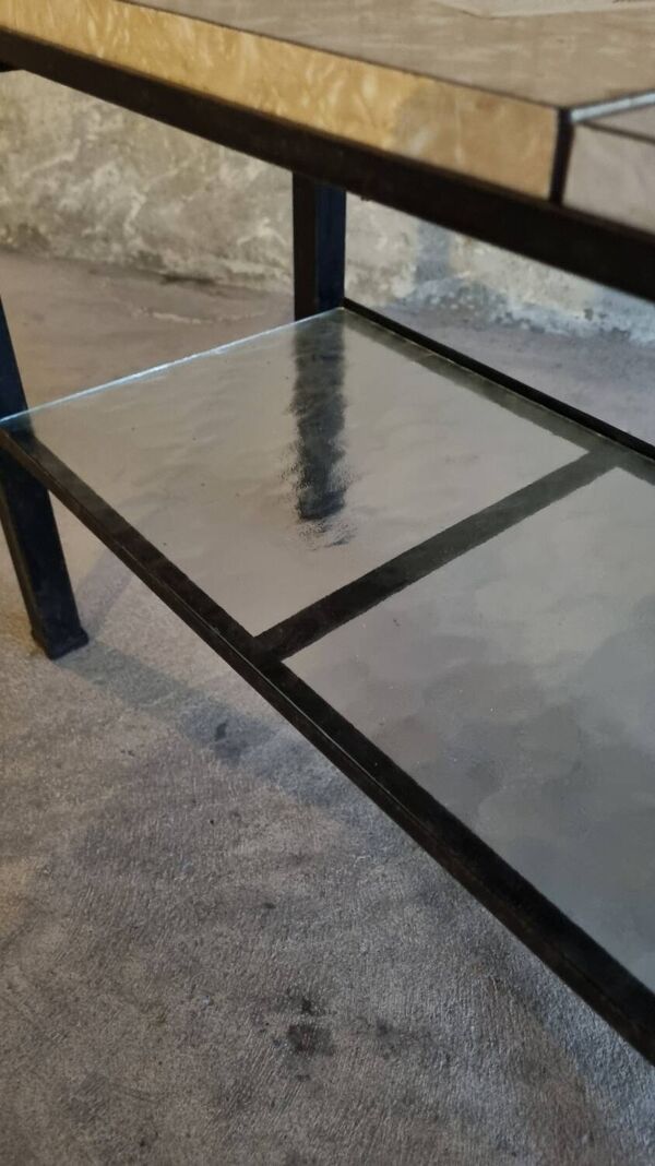 Table basse vintage carreaux