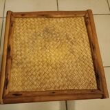 Small square rattan wicker table
