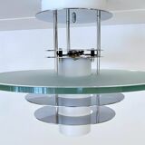 Vintage Glass Chrome Light