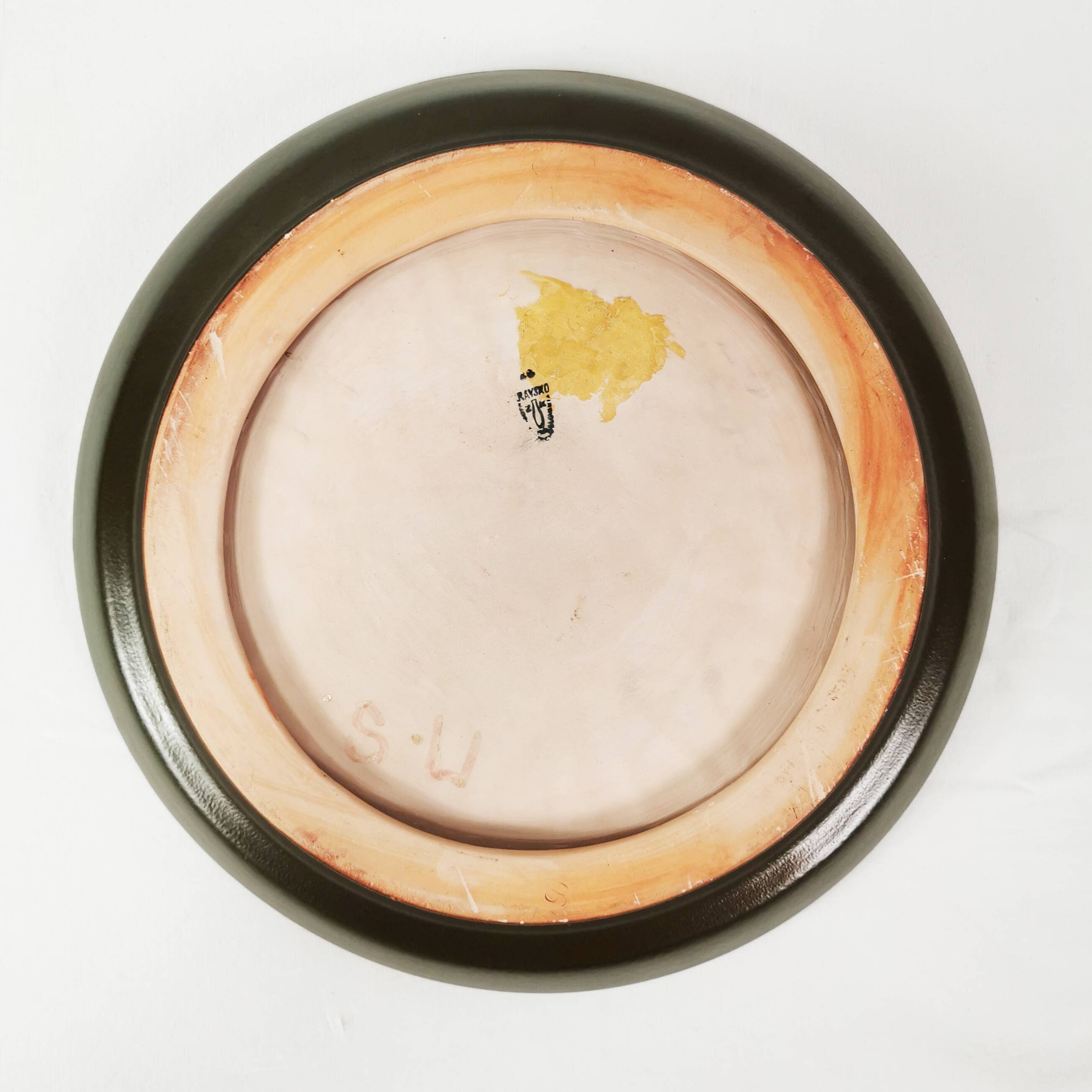 Decorative ceramic wall plate, Kravsko, Czechoslovakia, 1960s