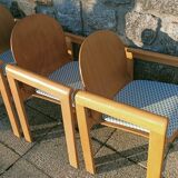 6 Scandinavian wooden chairs