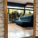 Antique mirror from the 18th century, 166/87.5 cm, copper leaf.