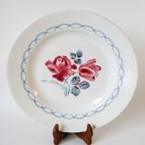 Large Digoin Sarreguemines dish, Cannes model, 1950