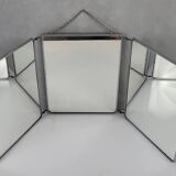 Vintage triptych mirror & barber's cabinet, 1930s