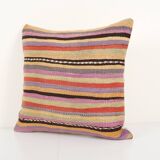 Striped pillow cover