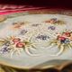 5 assiettes dessert barbotine anciennes Salins