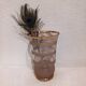 Pink granite glass vase - 1950s