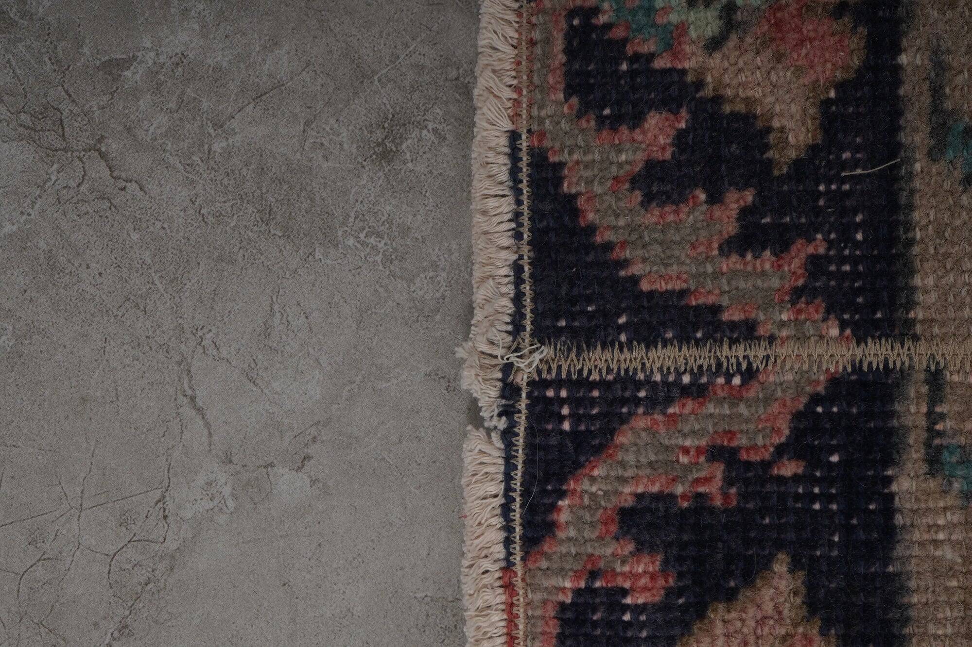 Vintage Turkish hallway rug 54x712 cm