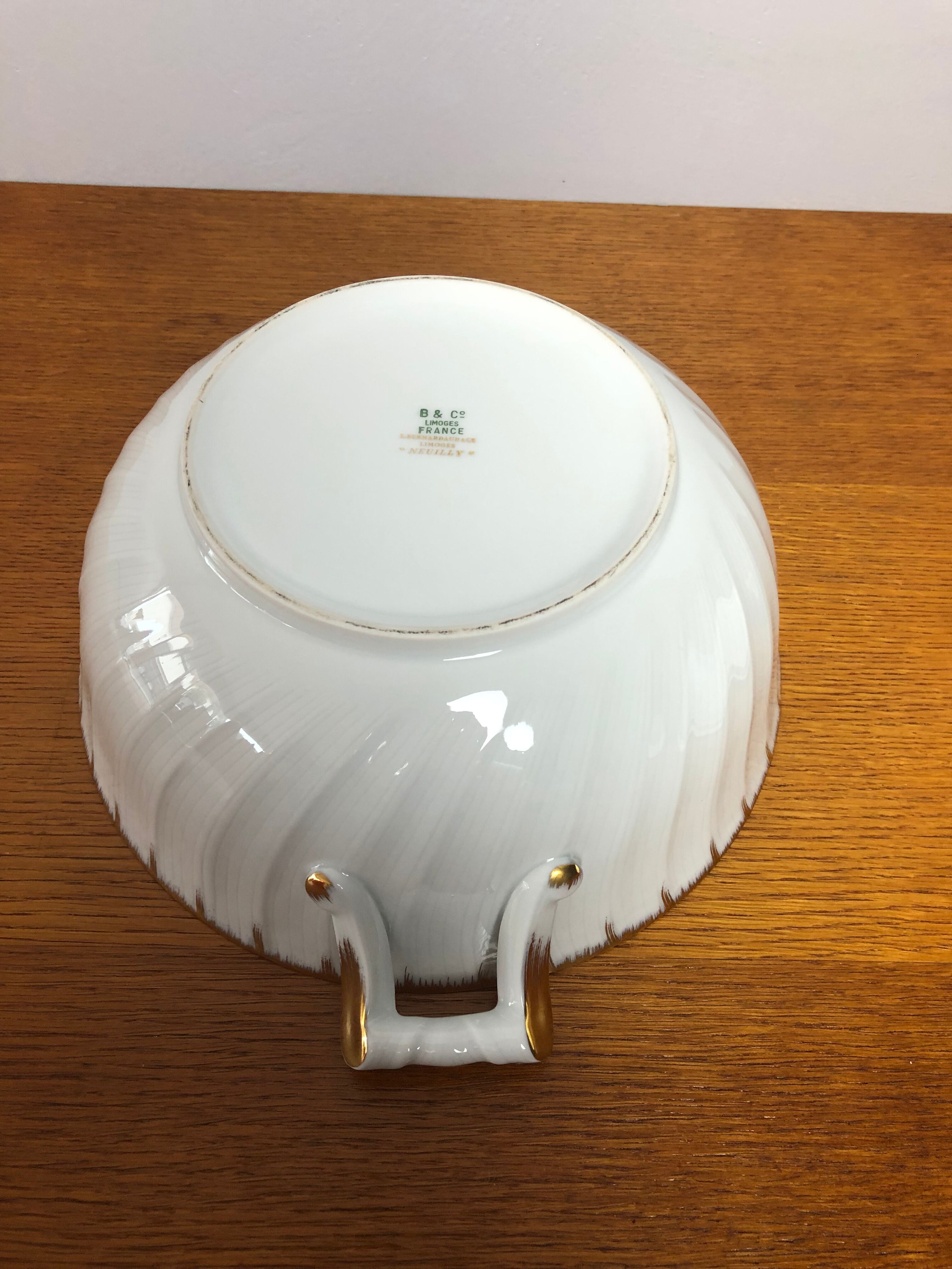 Limoges porcelain soup bowl, Bernardaud