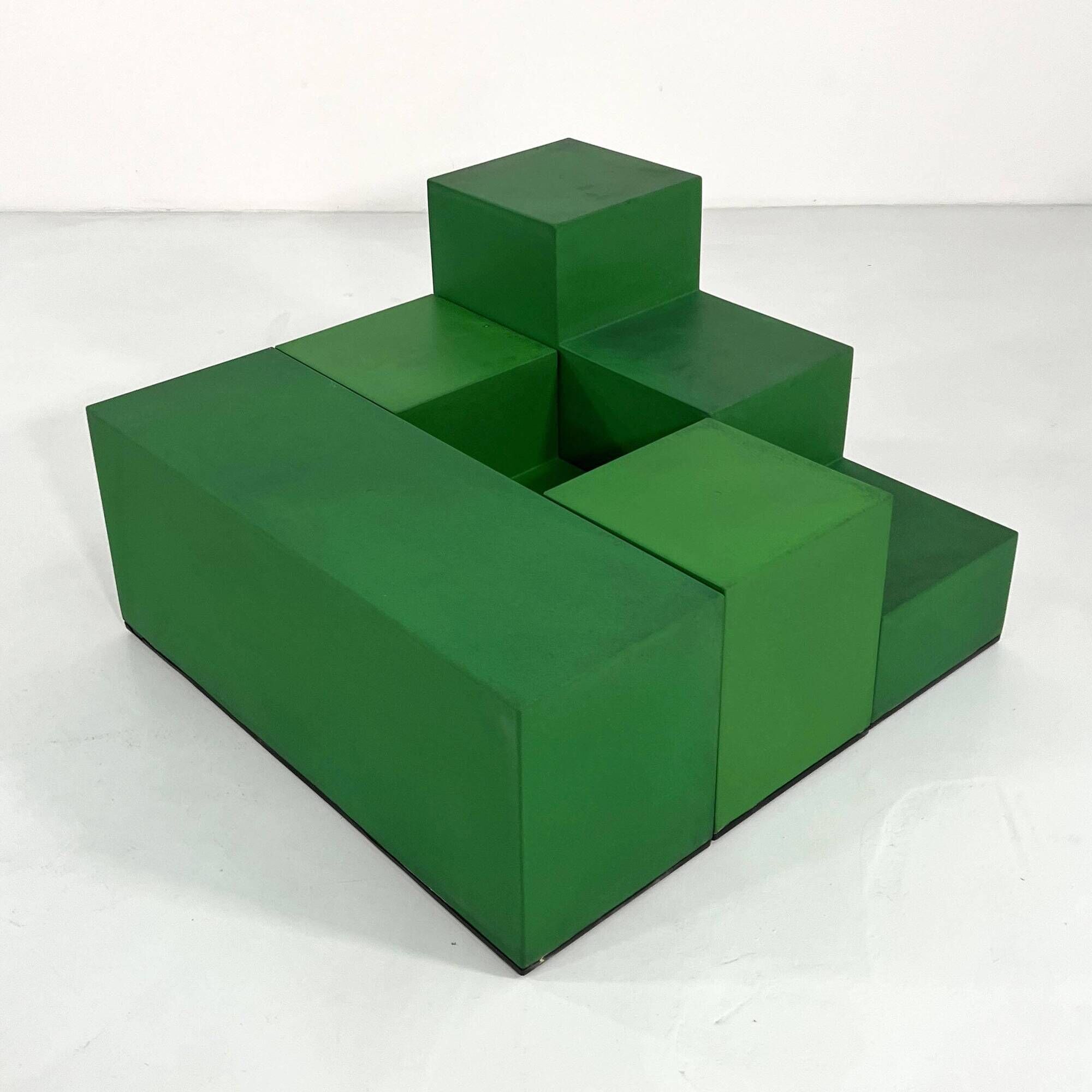 Set of 3 coffee tables Gli Scacchi by Mario Bellini for B&B Italia.