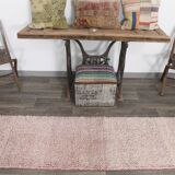 2x10 Rug For Hallway Pink & Beige Turkish Vintage Runner Rug, 61x291Cm SK 34962