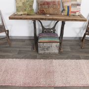2x10 Rug For Hallway Pink & Beige Turkish Vintage Runner Rug, 61x291Cm SK 34962