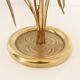 Brass table lamp adorned with wheat ears, 1970s, Italy.