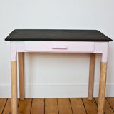 Pink and slate desk