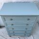 Antique chest of drawers 5 drawers patinated