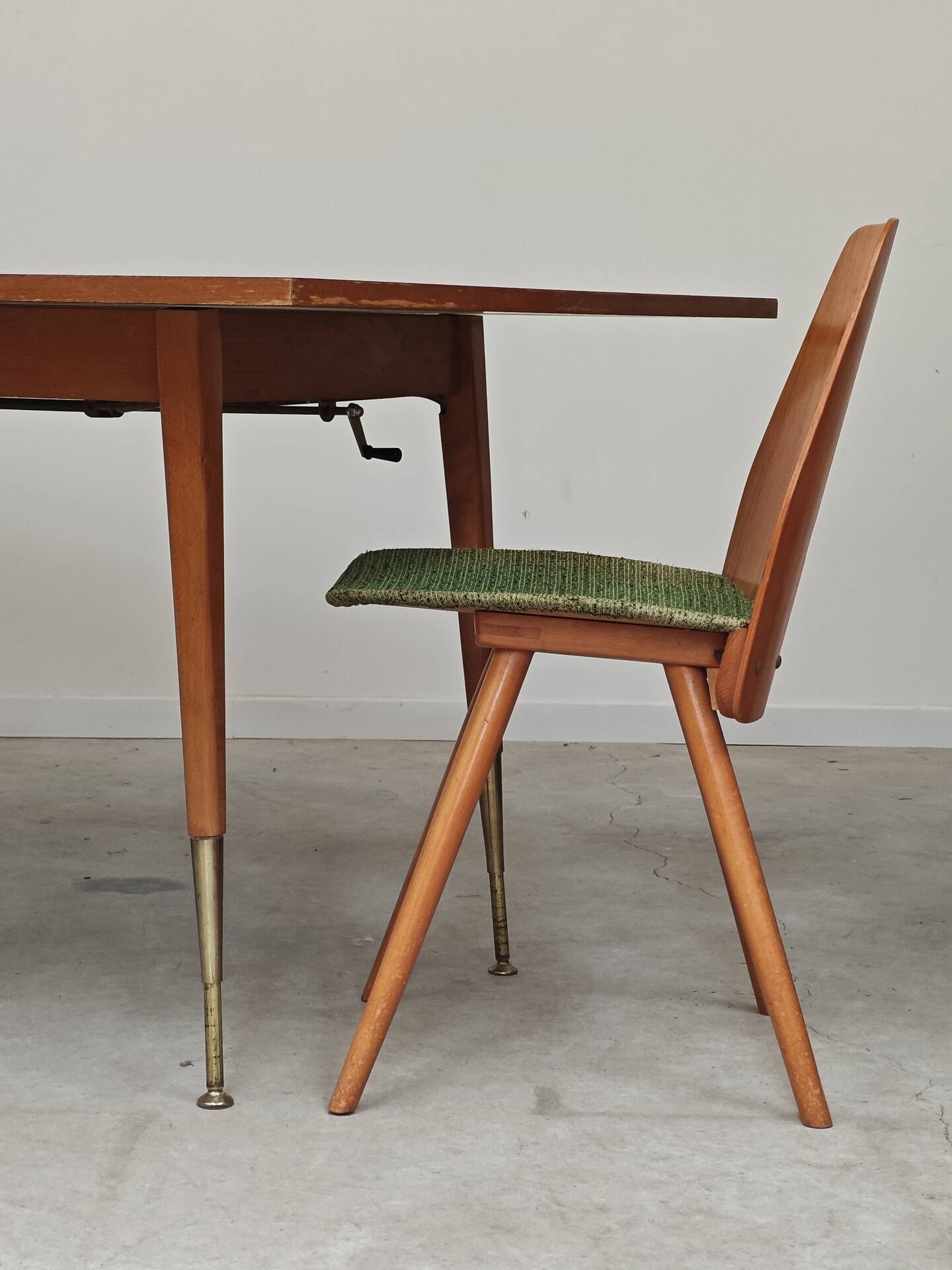 Coffee table, dining table for 6, East Germany.