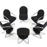 Verner Panton for Fritz Hansen 1973 Series 1-2-3 Butterfly Base