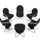 Verner Panton for Fritz Hansen 1973 Series 1-2-3 Butterfly Base
