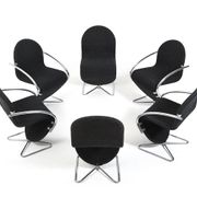 Verner Panton for Fritz Hansen 1973 Series 1-2-3 Butterfly Base
