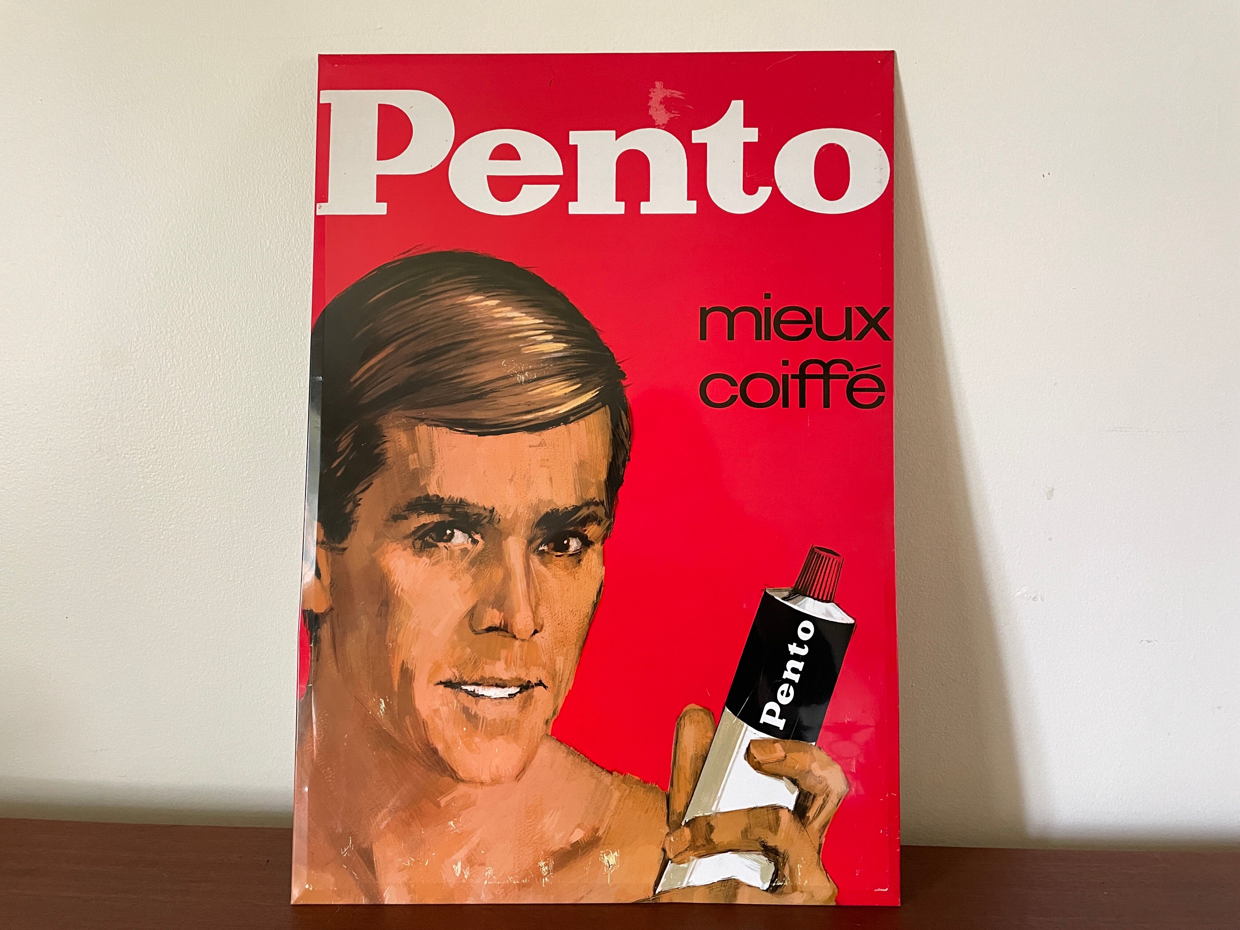 Advertising plate Pento 1960