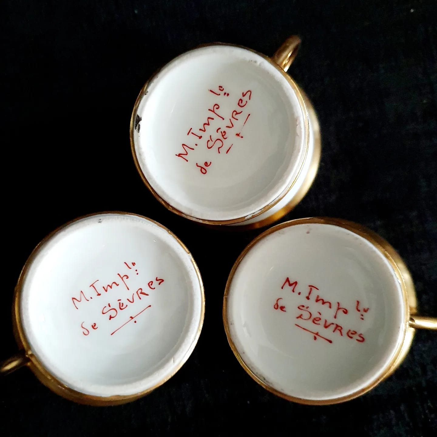 Genuine Napoleon porcelain coffee service - Manufacture Impériale de Sèvres