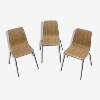 3 chaises "Papyrus" Steiner