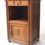 Old pink marble bedside