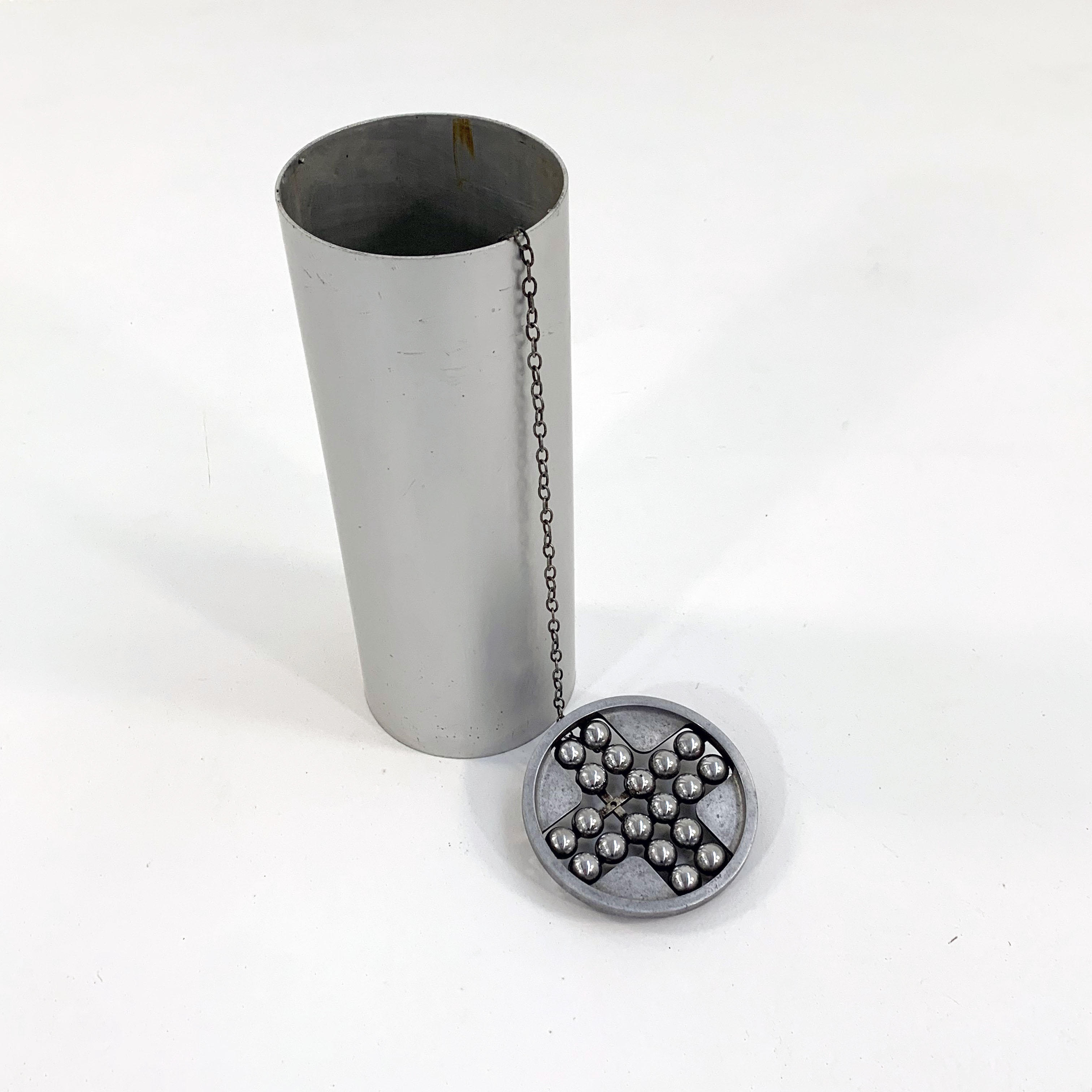 High outdoor ashtray in Aluminum, 1970