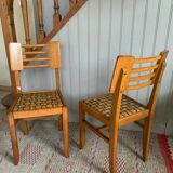 Paire de chaises style Pierre Cruege
