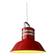 Suspension « Bucket » rouge Space Age par Ateljé Lyktan