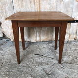 Table ecolier bois pieds compas vintage