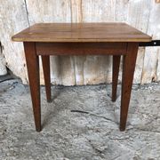 Table ecolier bois pieds compas vintage