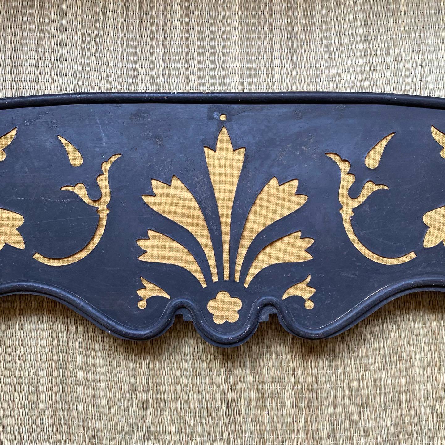 Taxes / wrought iron pediment