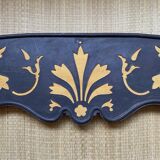 Wrought iron transom/pediment