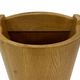 Vintage umbrella holder in oak basket storage design of the 1960s minimalist design