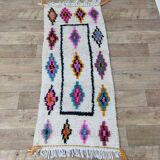 Handmade wool Berber rug 165 X 70 CM
