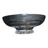 Kim Coupe salad bowl in crystal signed DAUM France - DESIGN 1950